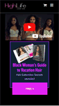 Mobile Screenshot of highlifeluxuryhair.com